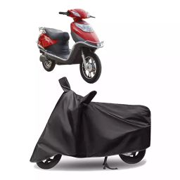 Auto Pearl Polyester Two Wheeler Cover for Hero Electric Electric Flash (Grey)-35