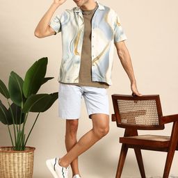 Mast & Harbour Short Sleeves Printed Casual Shirt-picture-21