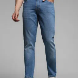 Jack & Jones Blue Cotton Slim fit Denim Jeans-picture-6