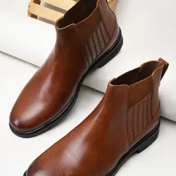 Imperio by Regal Men's Tan Chelsea Boots-image-3