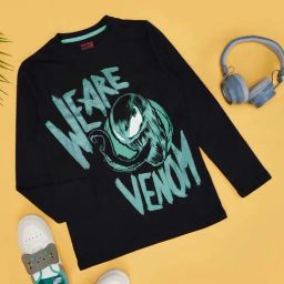 Pantaloons Junior Boys Jet Black Cotton Printed Full Sleeves T-Shirts-image-94