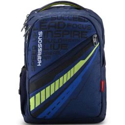 Harissons Unbeatable Navy Blue Polyester Printed Backpack - 31 Ltrs-40