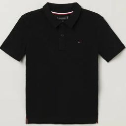 Tommy Hilfiger Boys Black Cotton Printed Polos-picture-12