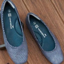 Hoversoul Women's Ballad Starry Night Leather Ballerina Shoes-16