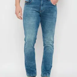 Duke Blue Blended Smart Fit Washed Jeans-image-25
