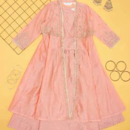 Akkriti by Pantaloons Girls Amethyst Cotton Embroidery Lehenga Cholis-image-73