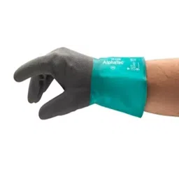 Ansell AlphaTec 58-530B Grey Acrylic Chemical Resistant Work Gloves Size 11 Nitrile Coating, 58530B110-picture-25