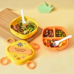 MiArcus Yellow Polypropylene Food Fun Double Layer Lunch Box (810ml)-34