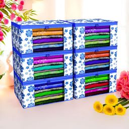 Aura Blue Set of 6 Regular Multi-Utility Organisers-10