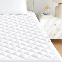 Star Weaves White Cotton Water Resistant Mattress Protector-image-36