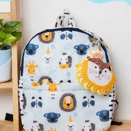 ROSADA Kids Graphic Printed Padded Backpack-19
