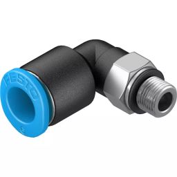 FESTO Push-in L-Fitting PBT Housing Material 2.1 mm Nominal Size, QSML-M5-6-100 (Pack of 10)-image-3
