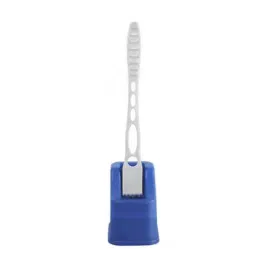 Cello Standard Size Plastic Blue Common Double Hockey Toilet Brush With Stand-image-40