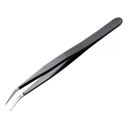 MULTICOMP PRO Tweezers ESD TWEEZER, BENT/FLAT, 115MM, DT000032-48