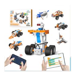 makerzoid SUPERBOT 26-in-1 Coding Robot Kit STEM Learning Robot Kit STEM Programmable APP-Enabled Building Robot Toys Learning Kit For Kids - RS7137makerzoid SUPERBOT 26-in-1 Coding Robot Kit STEM Learning Robot Kit STEM Programmable APP-Enabled Building Robot Toys Learning Kit For Kids - RS7137 image 3