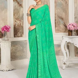 Reboot Fashions Bandhani Pure Chiffon Bandhani Saree-image-85