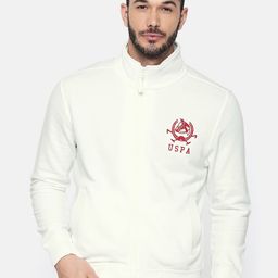 U.S. Polo Assn. Men White Solid Sweatshirt-image-100