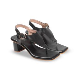 Mast & Harbour Women Party Block Sandals with Buckles-48
