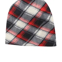 iSWEVEN Unisex White & Black Printed Beanie-19