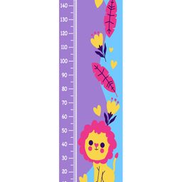 WENS Baby Lion Height Chart Wall Decal Growth Chart- Purple-image-35