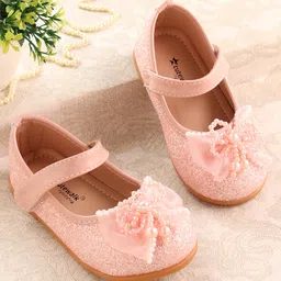 Cute Walk by Babyhug Ballerina with Velcro Closure & Bow Applique - Pink-picture-9