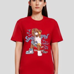 Underrated Club Women Typography Printed Bio Finish Applique T-shirt-image-95