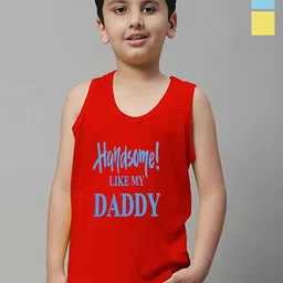 Mega style Kids Pack Of 3 Printed Cotton Basic Innerwear Vests TEXT_PRINT-P3_01-0-3M-28