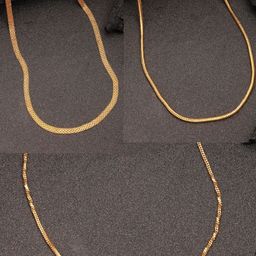 Anouk Women Gold Plated Pack of 3 Chain-picture-12