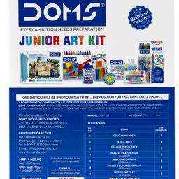 Doms Junior Art Kit Set Of 8 - Multicolour image 5