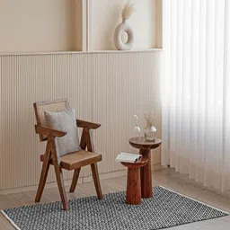 HOMEMONDE Grey Geometric Handmade Cotton Carpet-picture-13