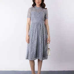 Stylecast X Hersheinbox Floral Lace A-Line Midi Dress-image-45