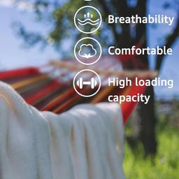 Kuber Industries AT6714-RED Red Nylon Hammock Swing image 2