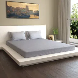 Mark Home Naturelle 400 TC Grey Bed Sheet Set-picture-33