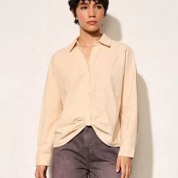 Only Cream Solid Shirt-picture-14