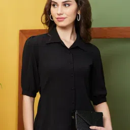Globus Black Regular Fit Shirt-image-71