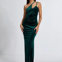 Quiz Green Plain Dress-picture-28