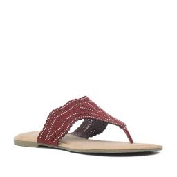 Bata Women's Maroon Thong Sandals-image-18