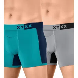 XYXX Grey & Green Trunks - Pack of 2-image-73