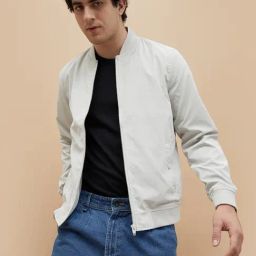 Fame Forever By Lifestyle Grey Regular Fit Bomber Jacket-image-15