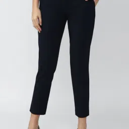 Van Heusen Navy Mid Rise Trousers-image-81