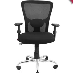 Adiko Systems Black Jaunty Medium Back Ergonomic Office Chair-picture-42
