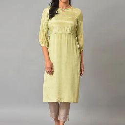 Aurelia Green Embellished Straight Kurta-image-85