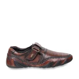 Mochi Men's Brown Casual Loafers-image-27