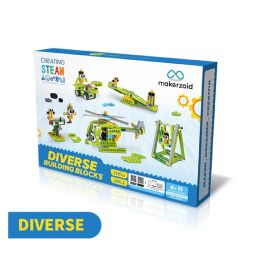 makerzoid 100-in-1 Building Blocks Set STEAM Building Blocks Educational Toys For Boys and Girls, Gift For Kids 6+ Yeas Old - RS7142makerzoid 100-in-1 Building Blocks Set STEAM Building Blocks Educational Toys For Boys and Girls, Gift For Kids 6+ Yeas Old - RS7142 image 1