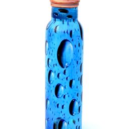 DSH Crafting Your Curiosity Blue & Black Printed Single Copper Water Bottle 900 ml-image-40