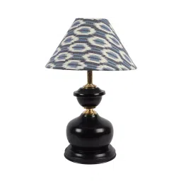 Tucasa TC-36 15.5 Inch ikat Print Table Lamp with Metal Base-picture-15