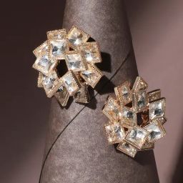 SOHI Crystal Spiral Stud Earrings For Women-image-98
