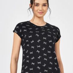 Dreamz by Pantaloons Black Print Top-picture-33