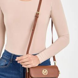 Styli Black Textured Cross Body Bag-image-85
