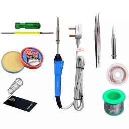 Fadman Basic Complete 8 In 1 Soldering Iron Kit Copper, Iron & Nickle Corded 25 W with Solder Wire, Tester-10